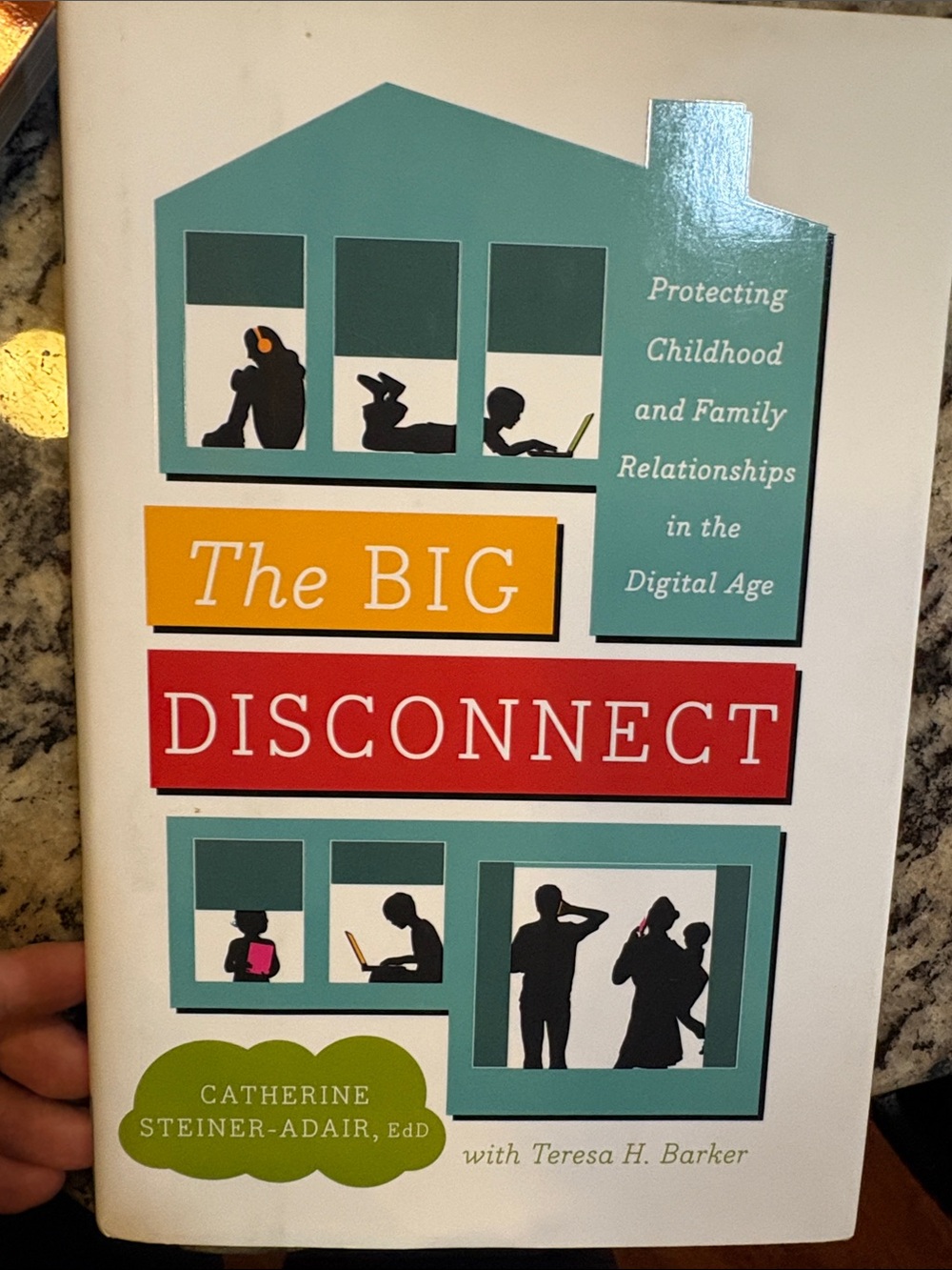 The BIG Disconnect by Catherine Steiner-Adair - Teal, Red & Yellow Cover